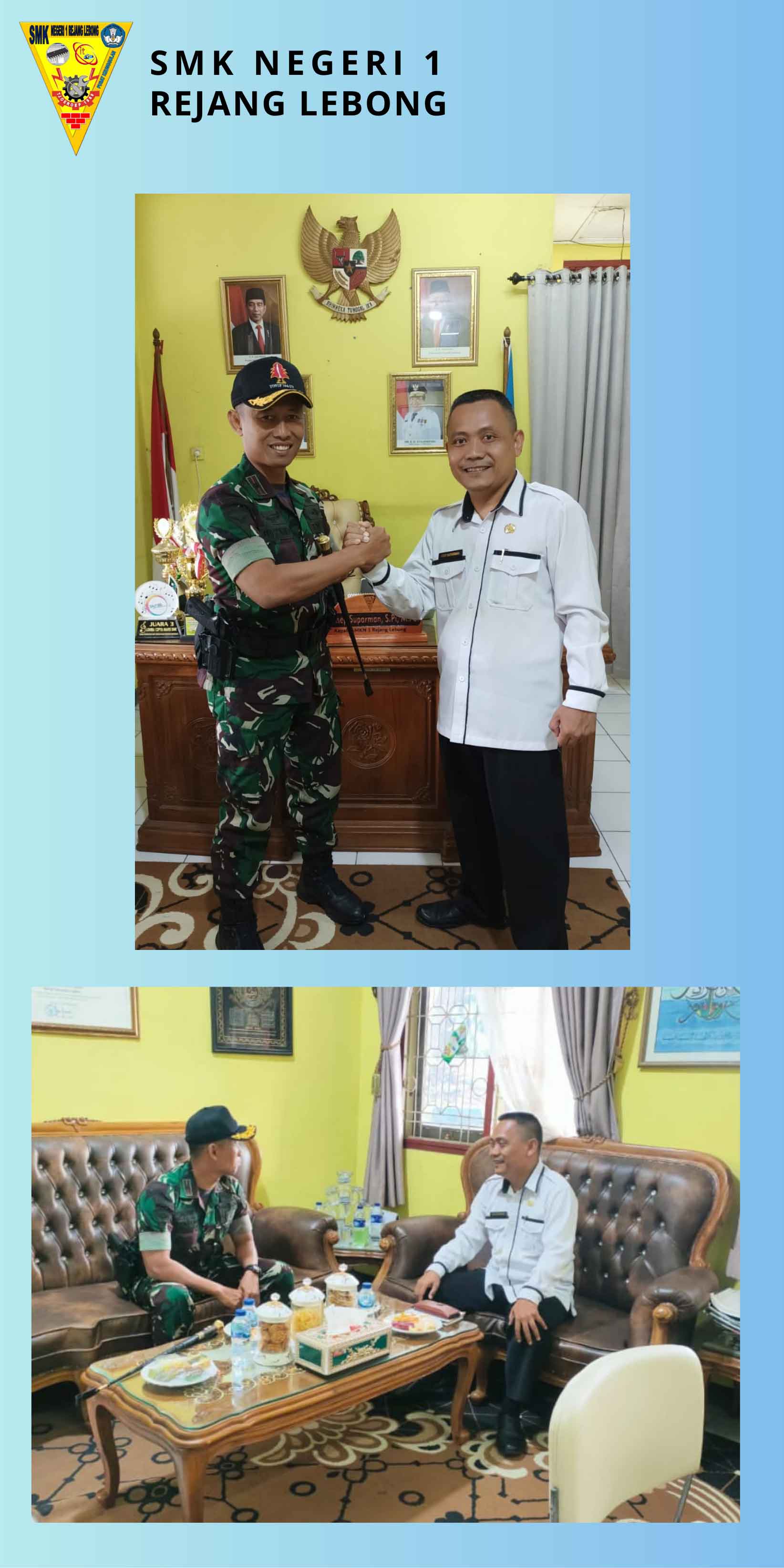 SMKN 1 RL tingkatkan kerjasama dengan Danyonif 144/Jaya Yudha
